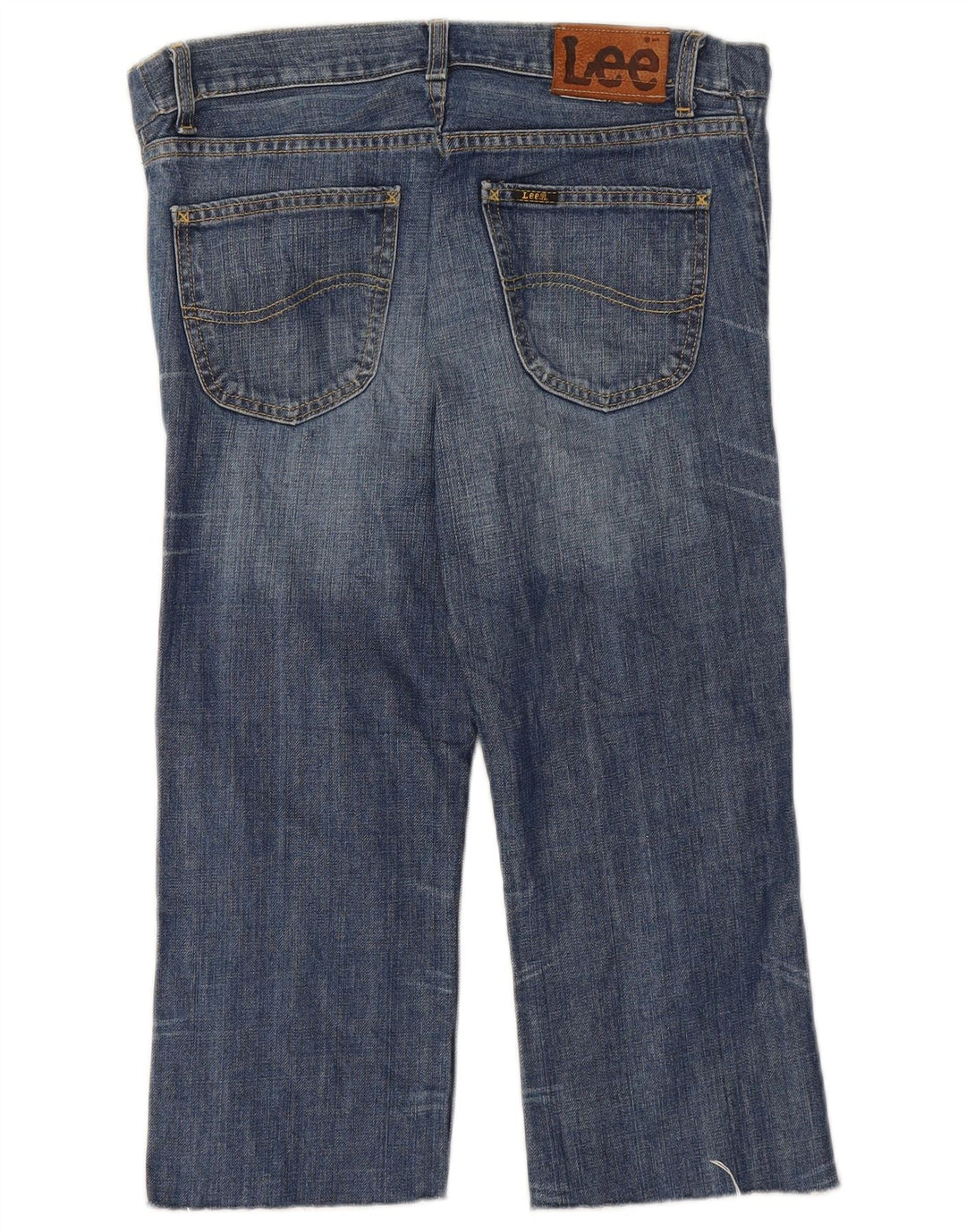 LEE herre cropped jeans W28 L20 blå bomuld