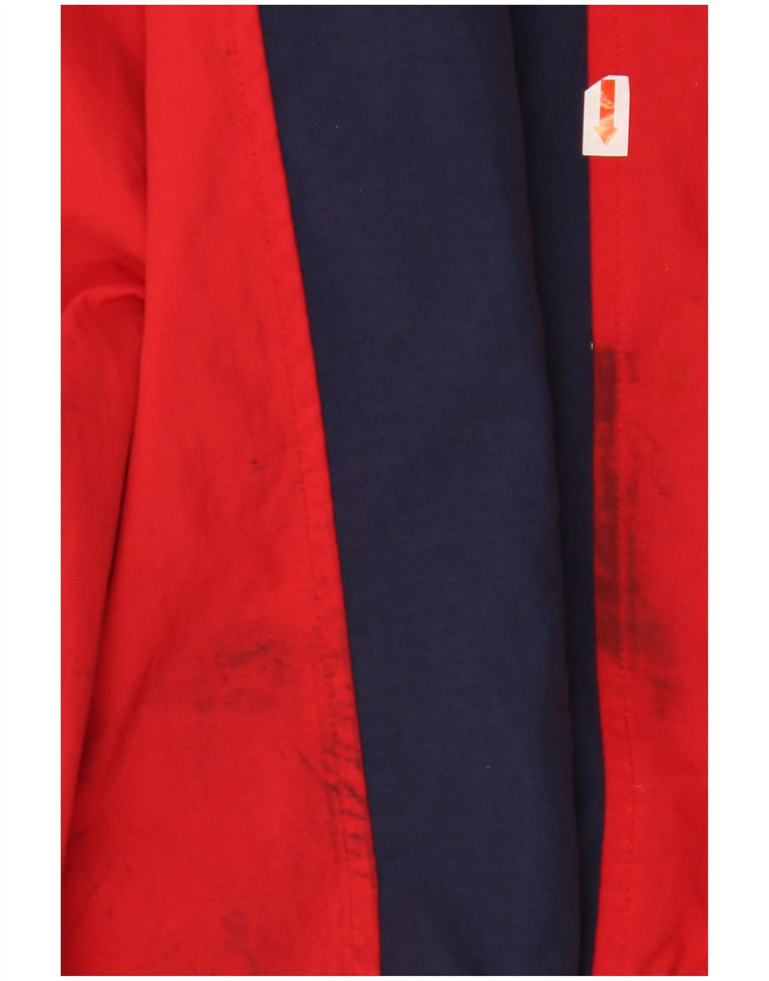 FILA Regnjakke med hætte til mænd UK 40 Stor blå farveblok polyamid