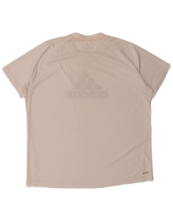 Adidas Herre grafisk T-shirt Top 2XL Hvid