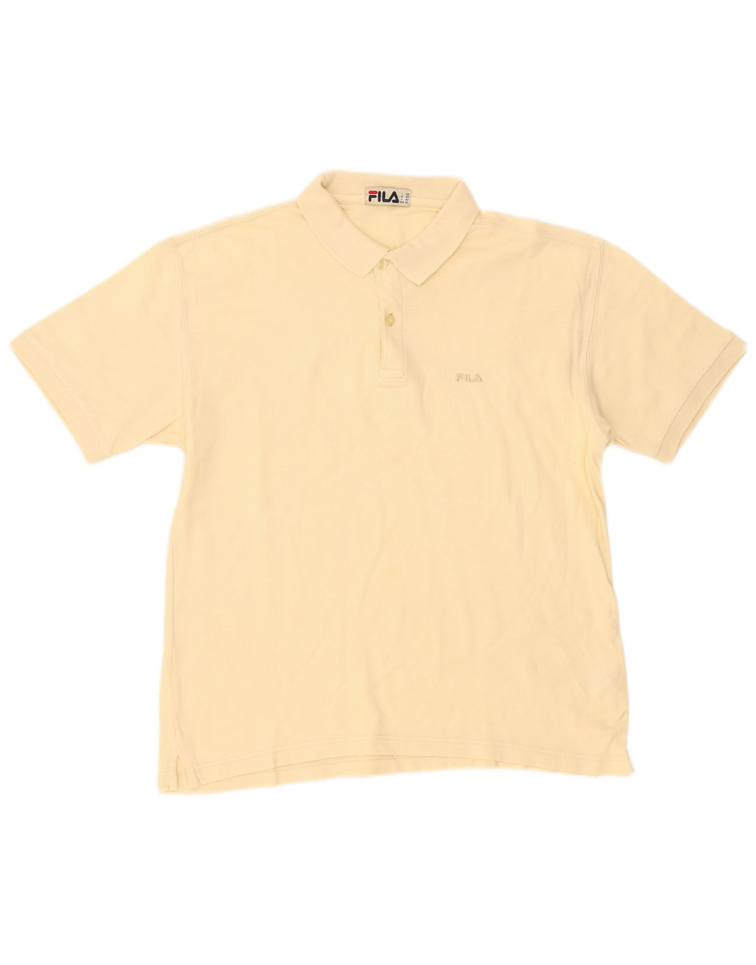 Fila herre poloshirt Medium gul bomuld