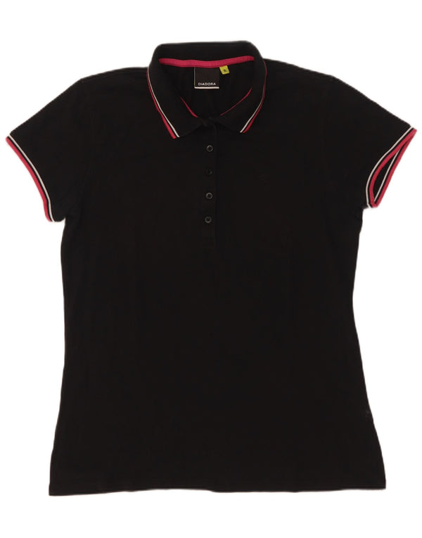 Diadora Dame Polo Shirt UK 18 XL Sort