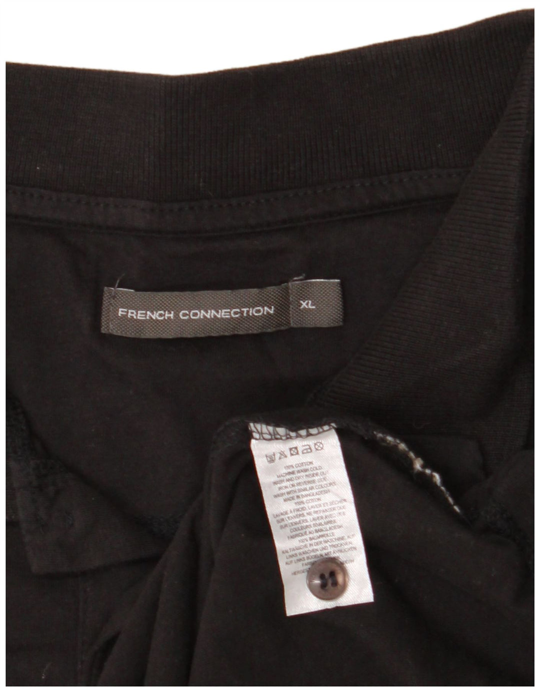 FRANSK FORBINDELSE Herre poloshirt XL Sort Bomuld
