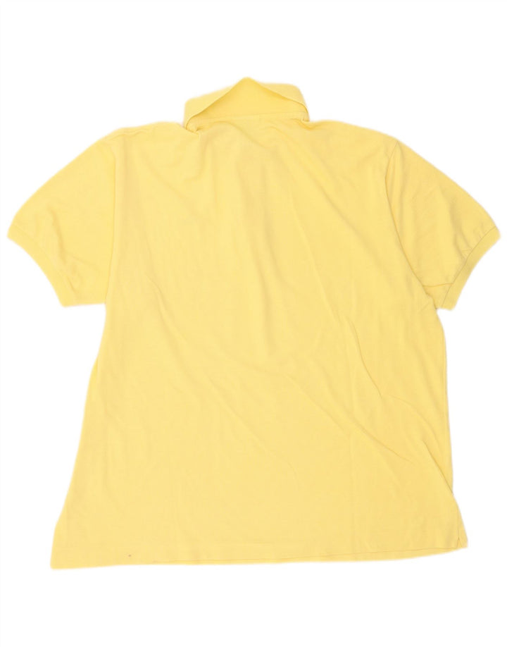 Lacoste Herre Polo Shirt Str. 7 2XL Gul Bomuld