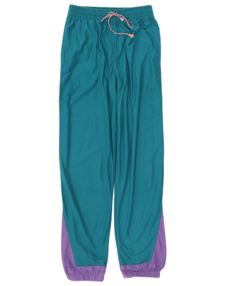 Vintage Herre grafisk hel træningsdragt Lille grøn Colourblock Polyester