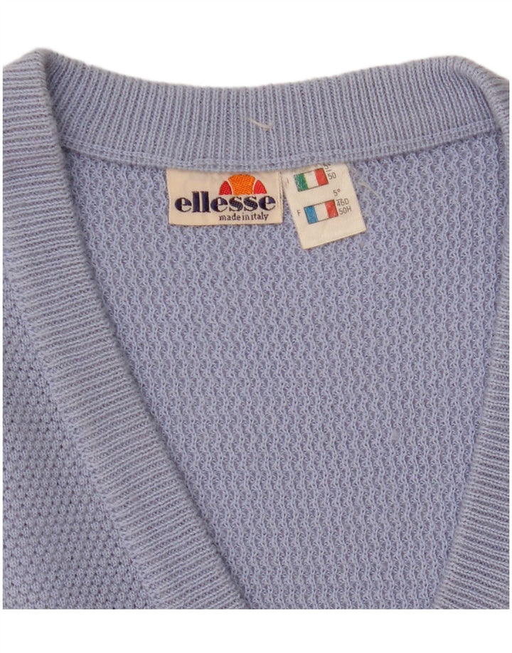 ELLESSE Mens Vest Tank Top IT 50 Medium Blue