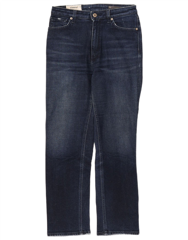 Dondup Dame Straight Jeans W28 L27 Marineblå Bomuld