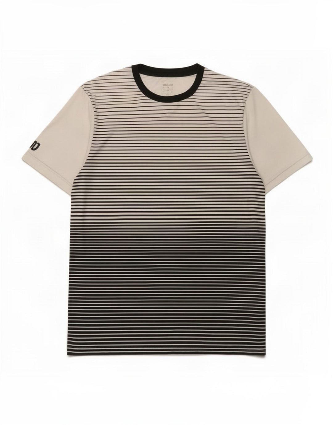 Wilson Herre T-shirt Top Stor hvid stribet polyester