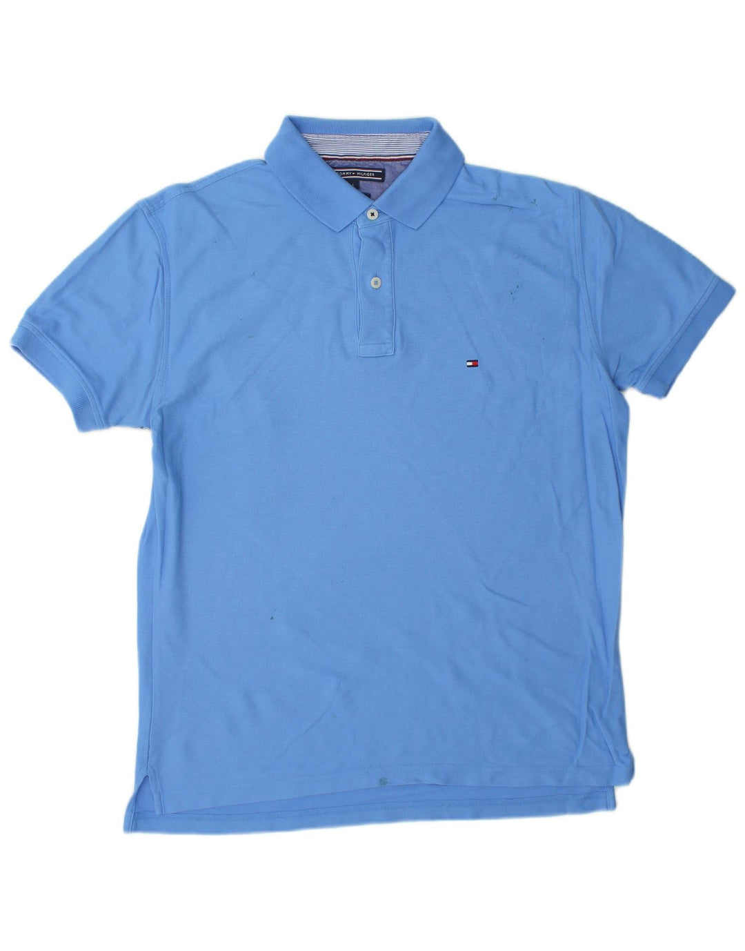 TOMMY HILFIGER Herre Regular Fit Polo Shirt Large Blue