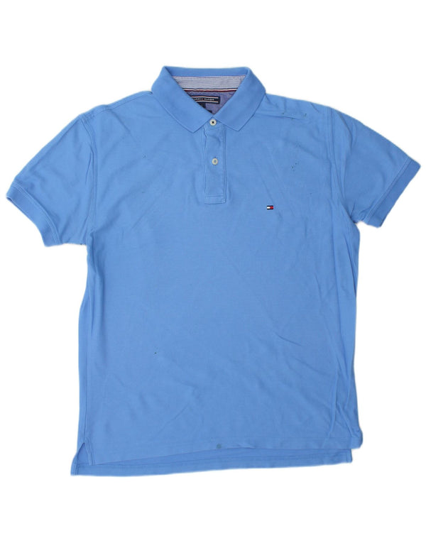 TOMMY HILFIGER Herre Regular Fit Polo Shirt Large Blue