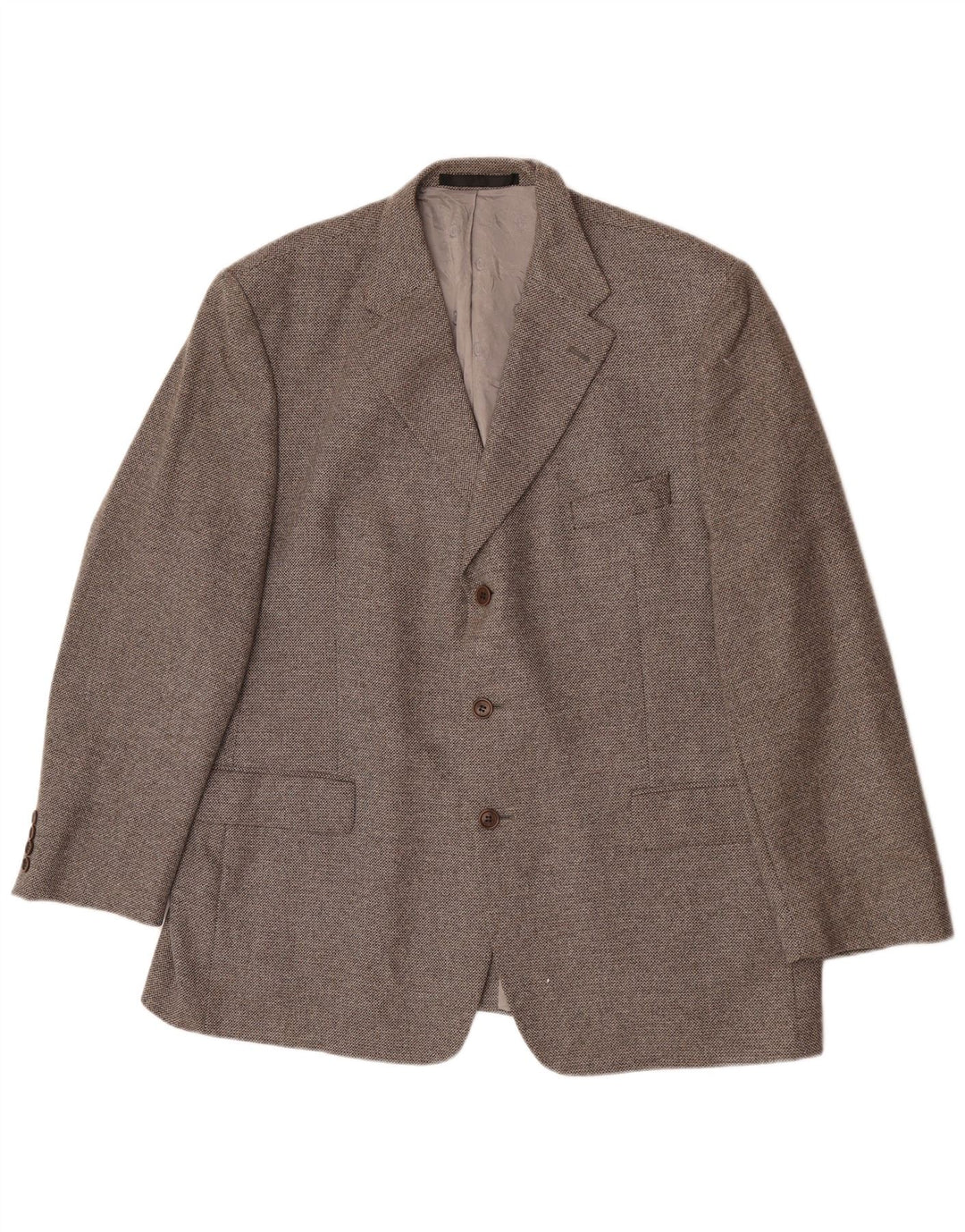 Marks & Spencer Herre 3-knaps blazerjakke UK 46 XL Grå uld