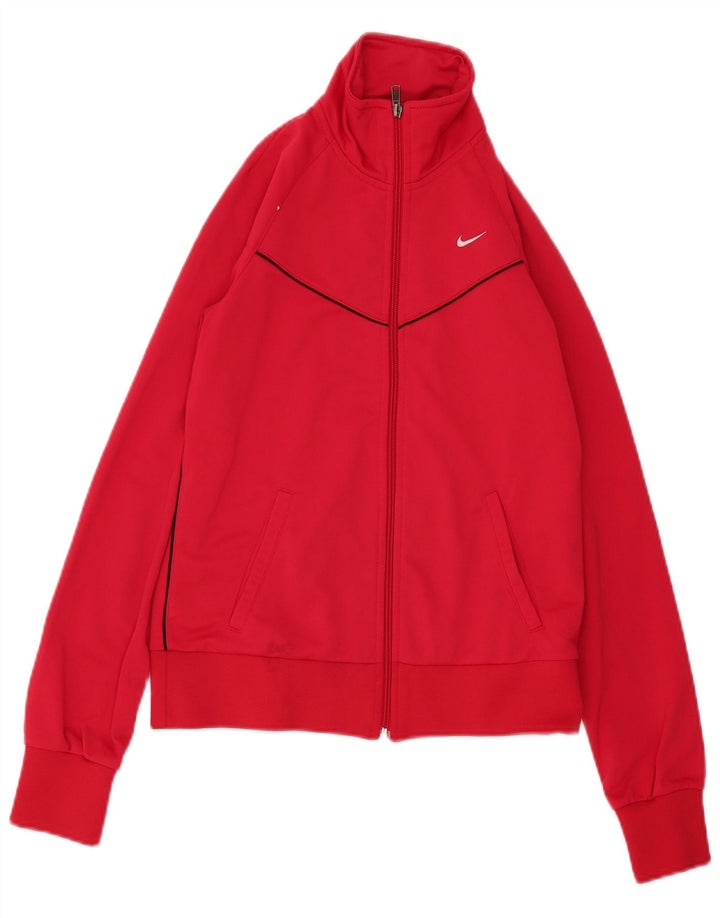 Nike træningsdragt topjakke til kvinder UK 12 Medium Pink Polyester