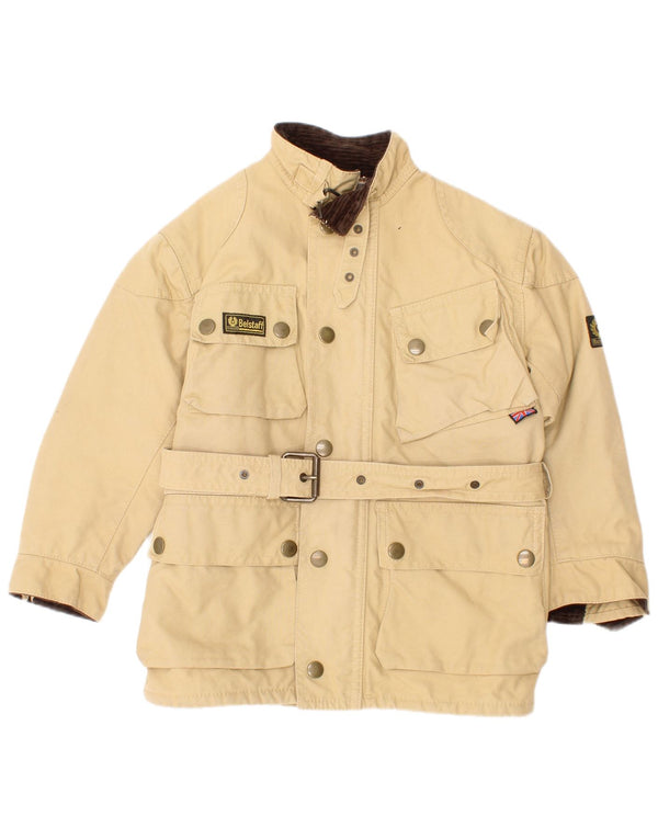 Belstaff Boys Utility Jacket 3-4 år Beige Cotton Biker