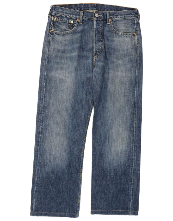 Levi's Herre 501 Straight Jeans W33 L27 Blå