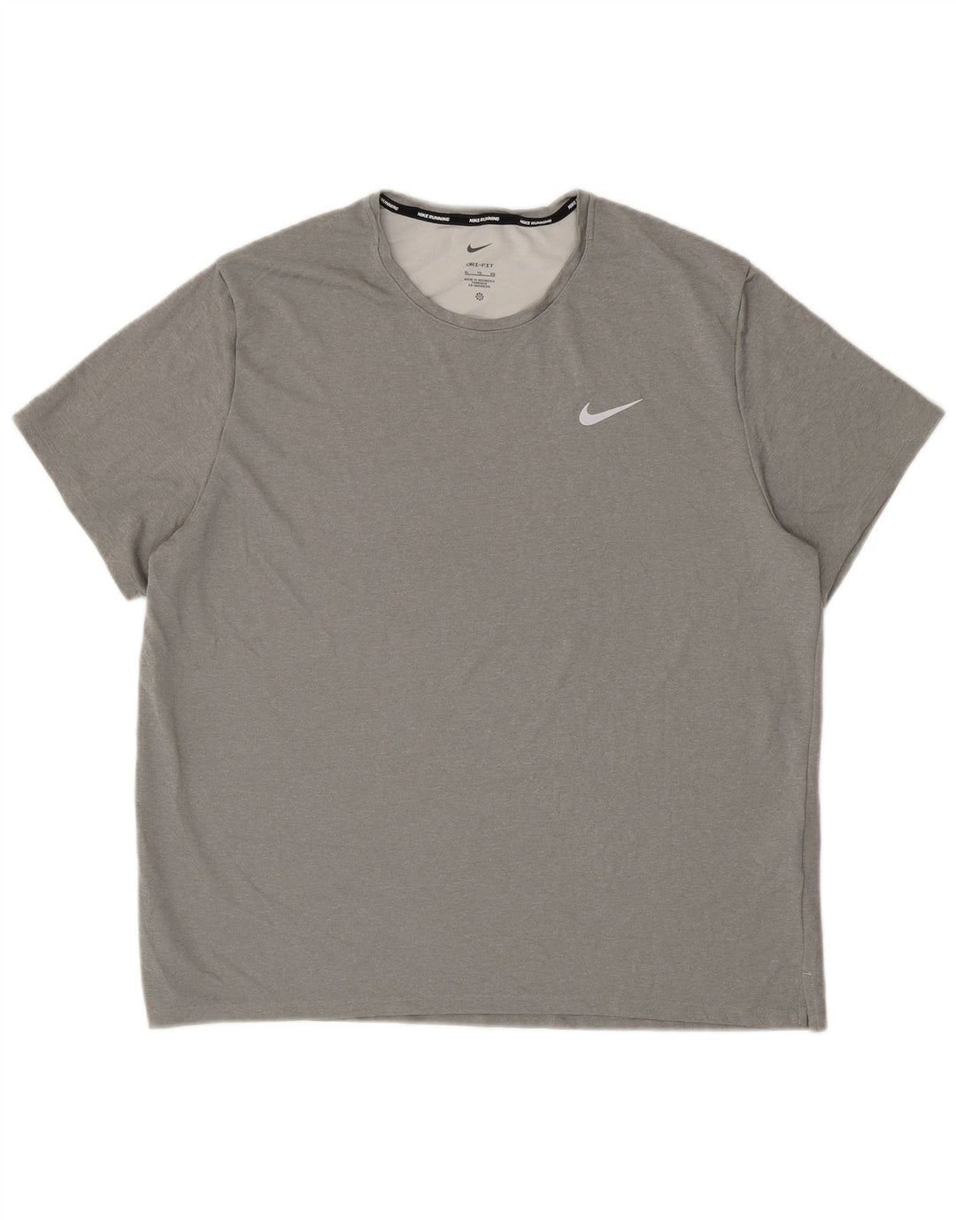 NIKE Herre Dri Fit T-Shirt Top XL Grå Polyester