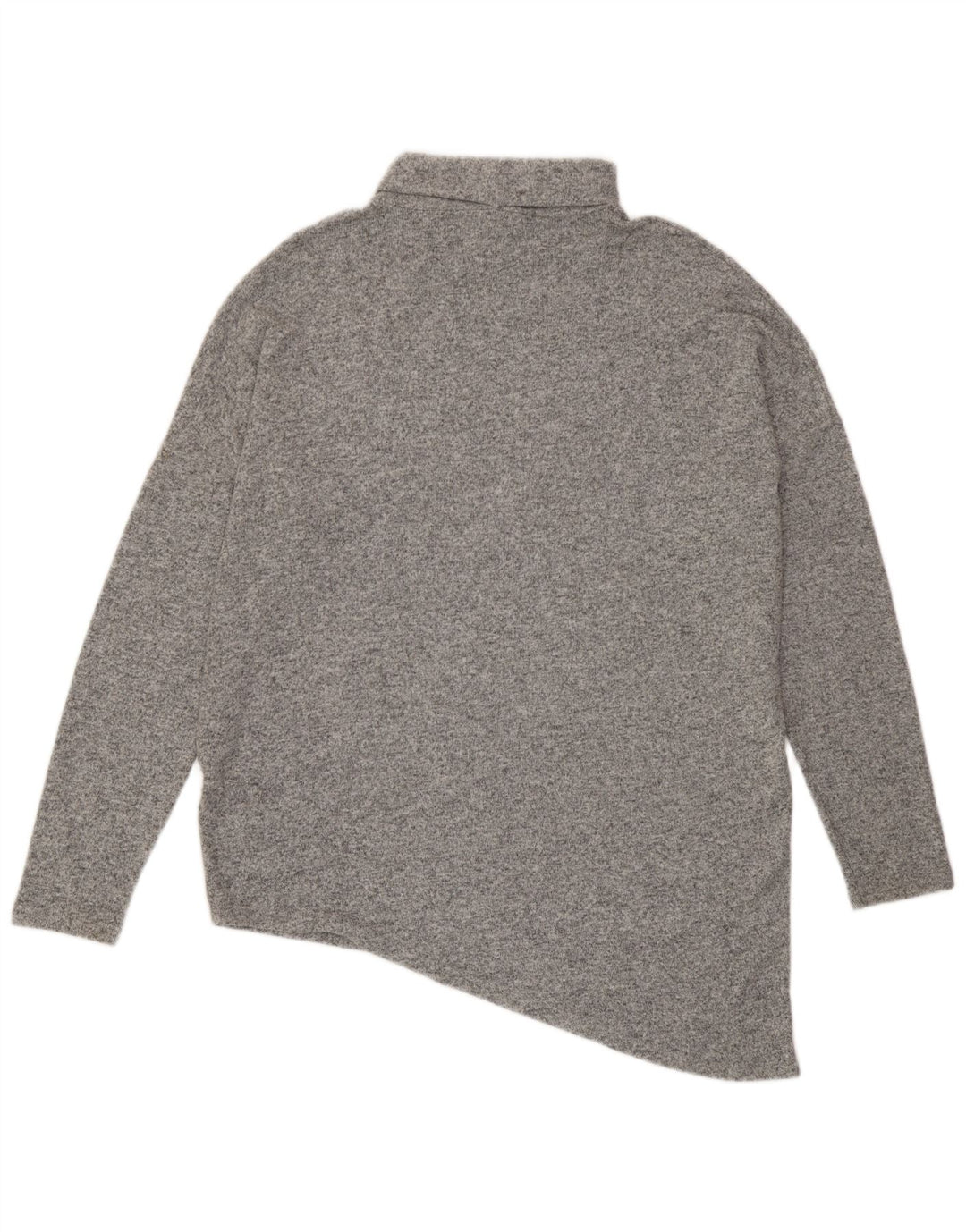 Phase Eight Dame Roll Neck Jumper Sweater UK 18 XL Grå Viscose