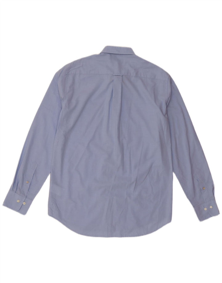 Gant Herre Regular Fit Skjorte Størrelse 39/40 15 3/4 Medium Blå Bomuld