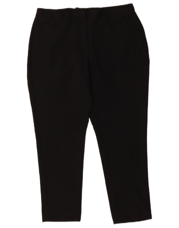 Marks & Spencer Womens Autograph Chino Trousers UK 16 Large W34 L26 Black