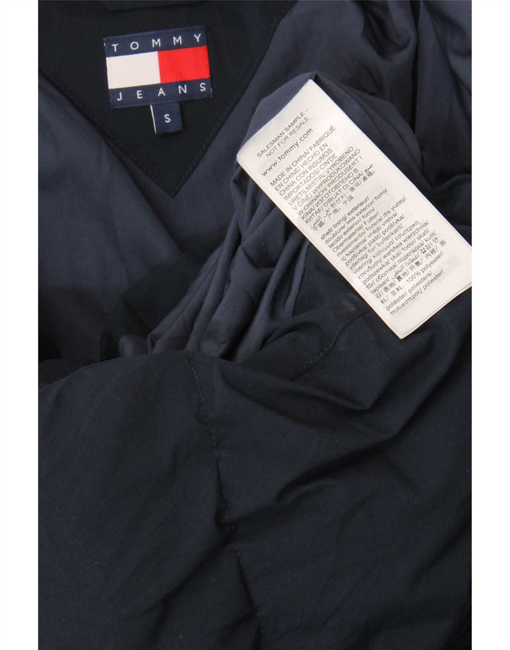 Tommy Hilfiger Dame Oversized Polstret Frakke UK 10 Small Navy Blue Polyester