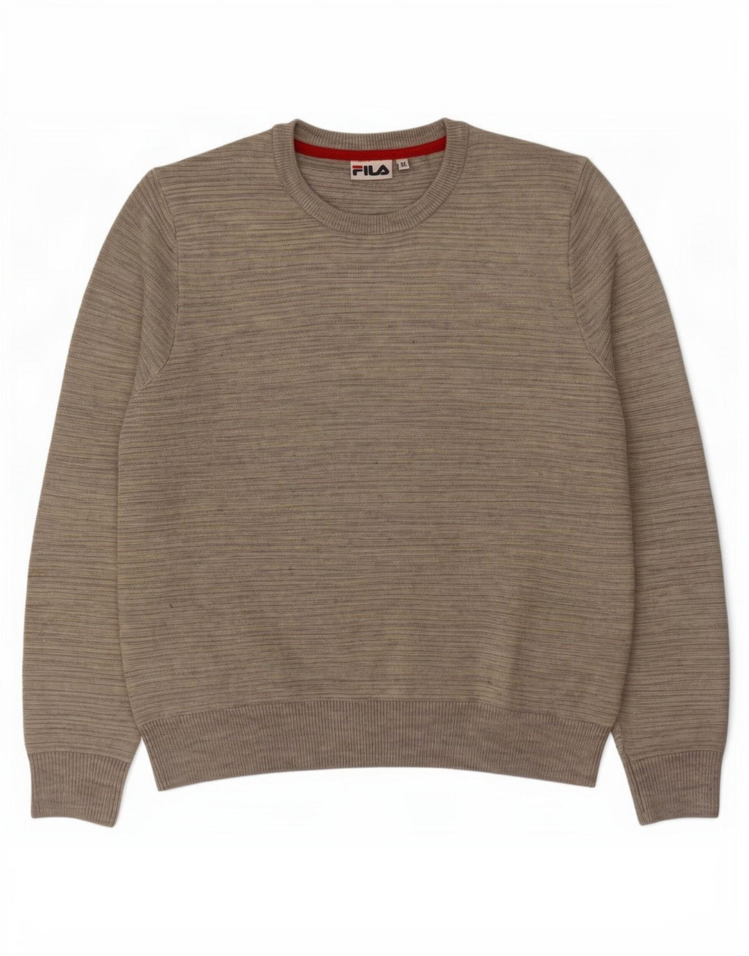 Fila Herre Crew Neck Jumper Sweater Medium Grey Flecked