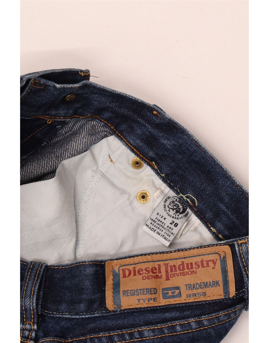 Diesel Dame Straight Jeans W28 L29 Blå Bomuld