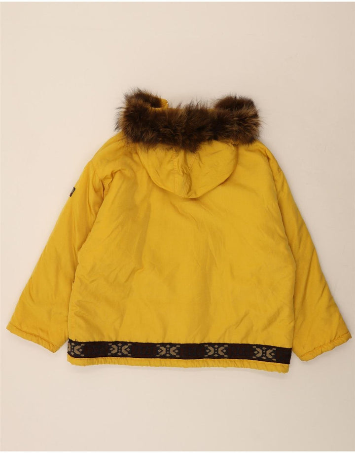 Napapijri Herre Voyage Windbreaker Jacket UK 40 Large Yellow Polyamide