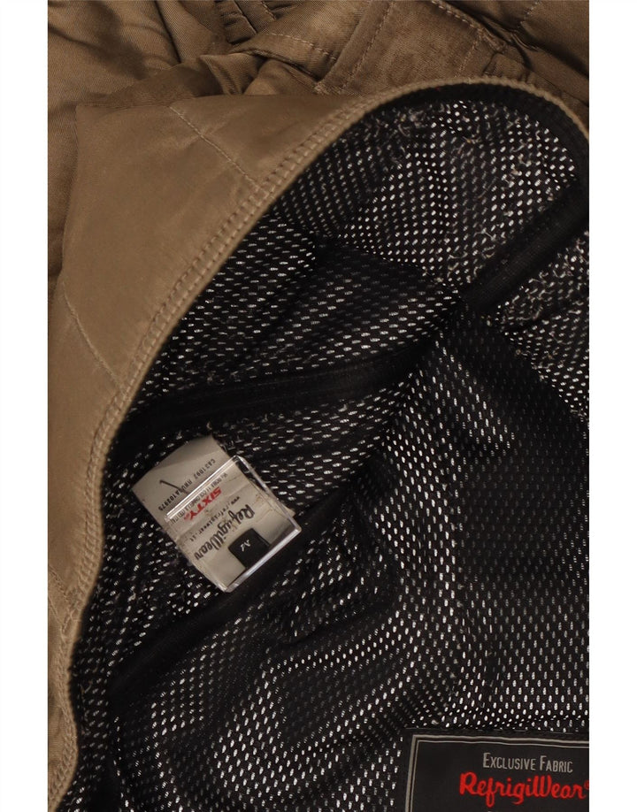 Refrigiwear Dame Hættejakke UK 14 Medium Brun Polyamid