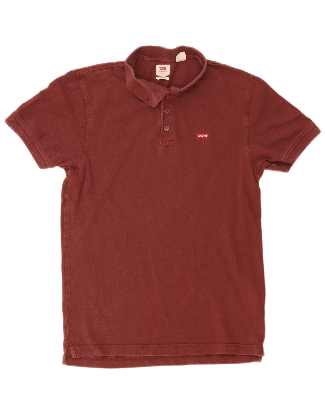 Levi's Standard poloshirt til mænd Lille rødbrun bomuld