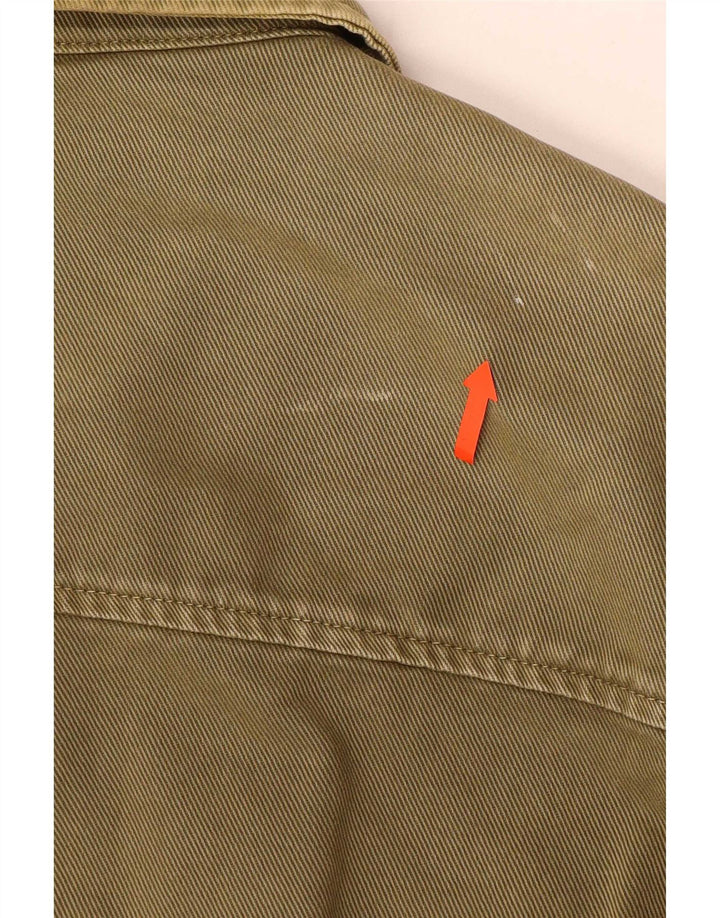 Zara Herre Relaxed Fit Utility Jacket UK 42 XL Khaki