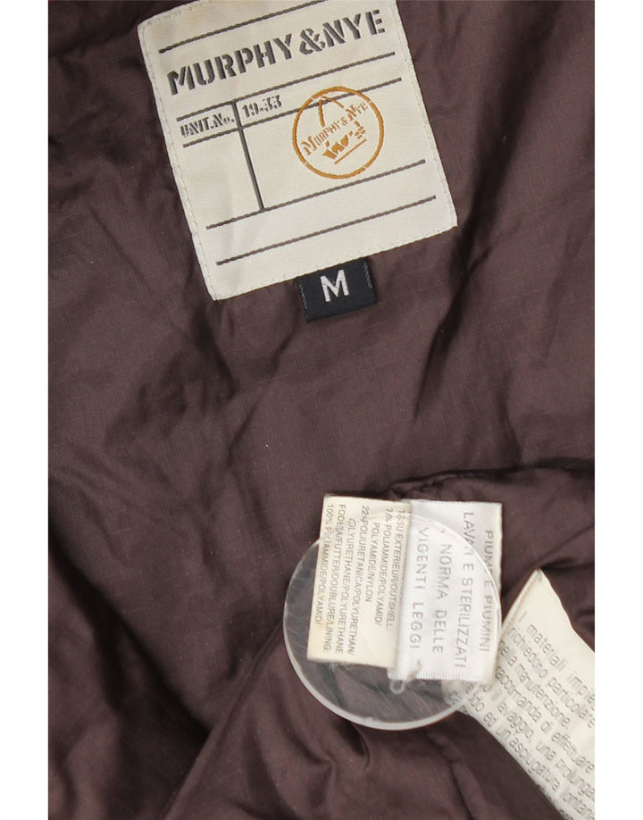 Murphy & Nye Herre hættepolstret jakke UK 38 Medium Rød Nylon