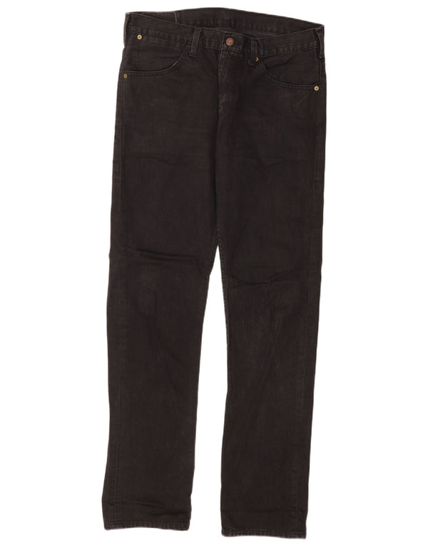 Levi's Herre 504 Straight Jeans W34 L34 Sort Bomuld