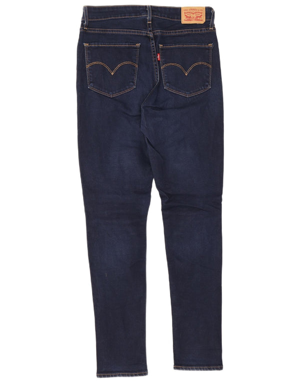 Levi's Dame 721 Skinny Jeans med høj talje W28 L28 Marineblå Bomuld
