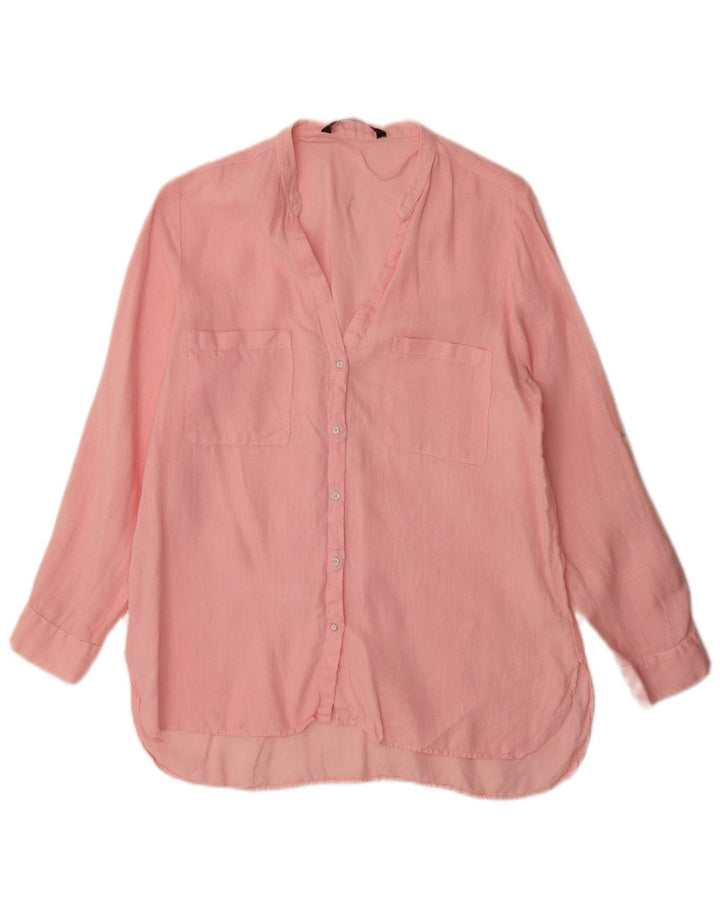 Zara skjortebluse til kvinder UK 16 Large Pink