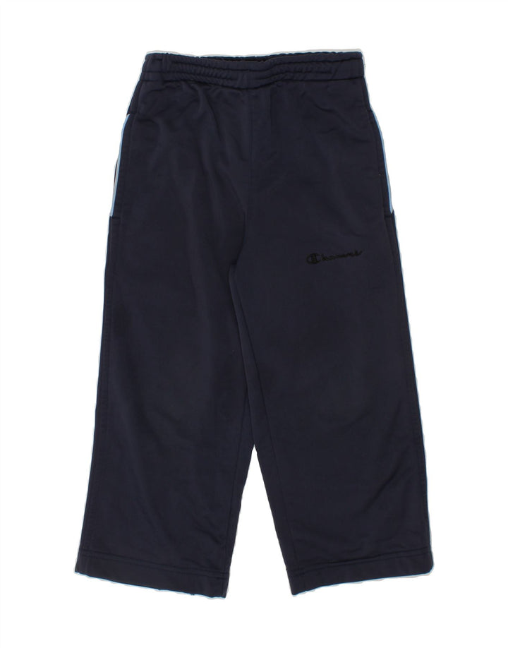 CHAMPION Boys Tracksuit Trousers 3-4 Years Navy Blue Polyester Vintage Champion and Second-Hand Champion from Messina Hembry 