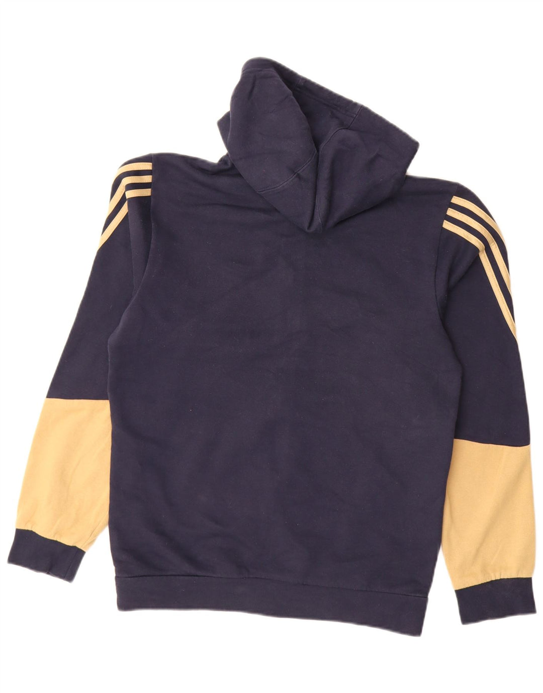 ADIDAS Hættetrøje med lynlås til mænd Small Marineblå Colourblock Bomuld