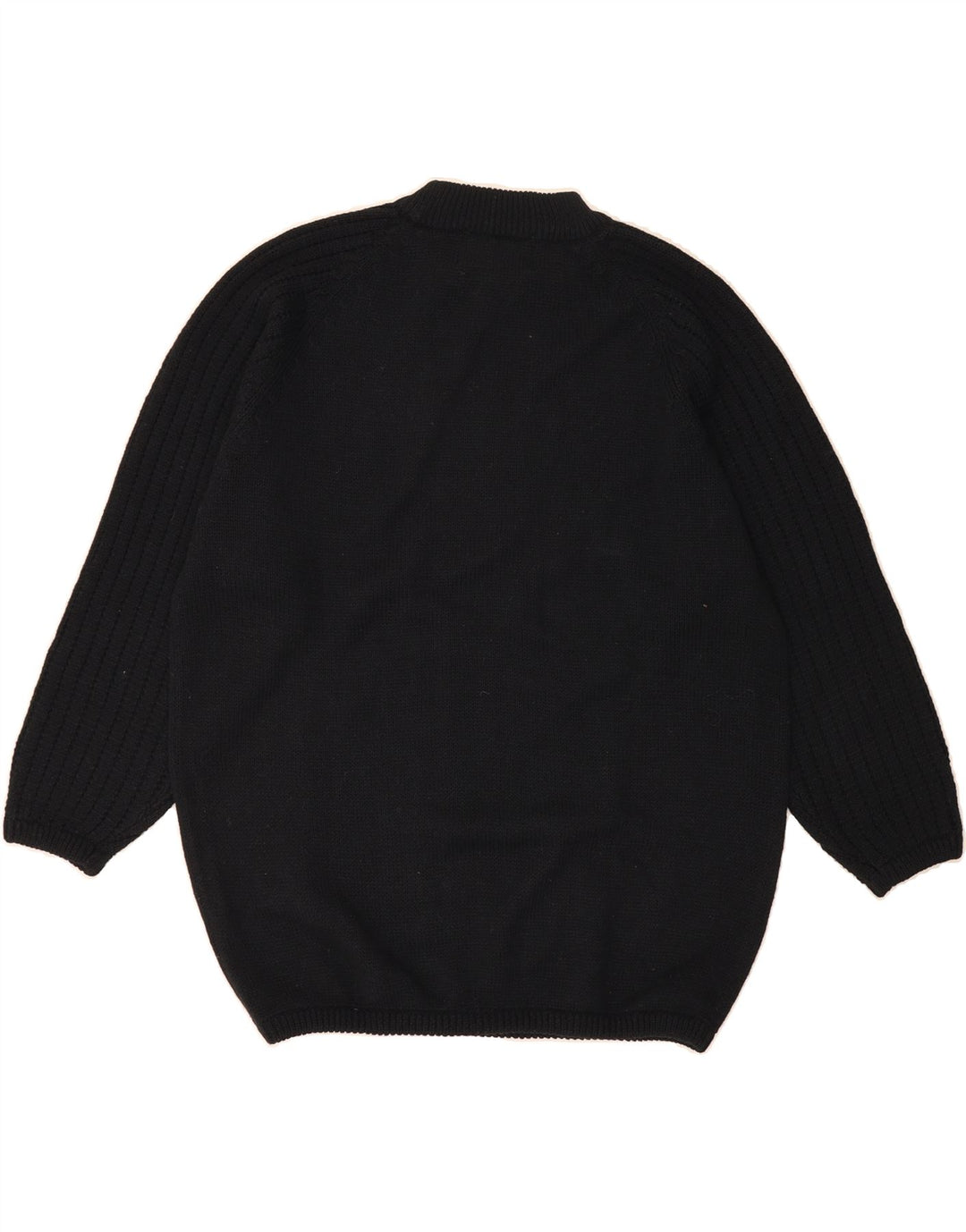 MISS JOY Womens Turtle Neck Jumper Sweater UK 14 Large Navy Blue Vintage Miss Joy and Second-Hand Miss Joy from Messina Hembry 
