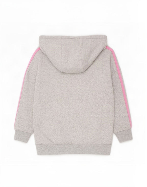 Adidas hættetrøje til piger 4-5 år Grå Flecked Bomuld