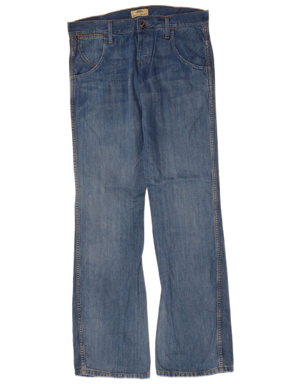 WRANGLER Herre Sharkey Bootcut Jeans W31 L34 Blå Bomuld