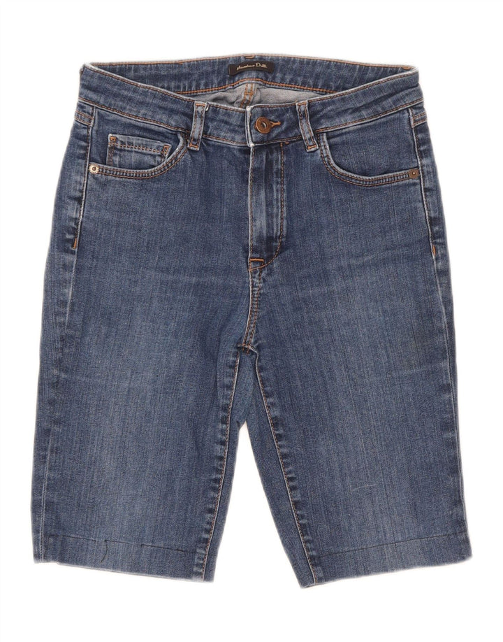 Massimo Dutti Womens Regular Fit denimshorts EU 36 XS W26 Blå