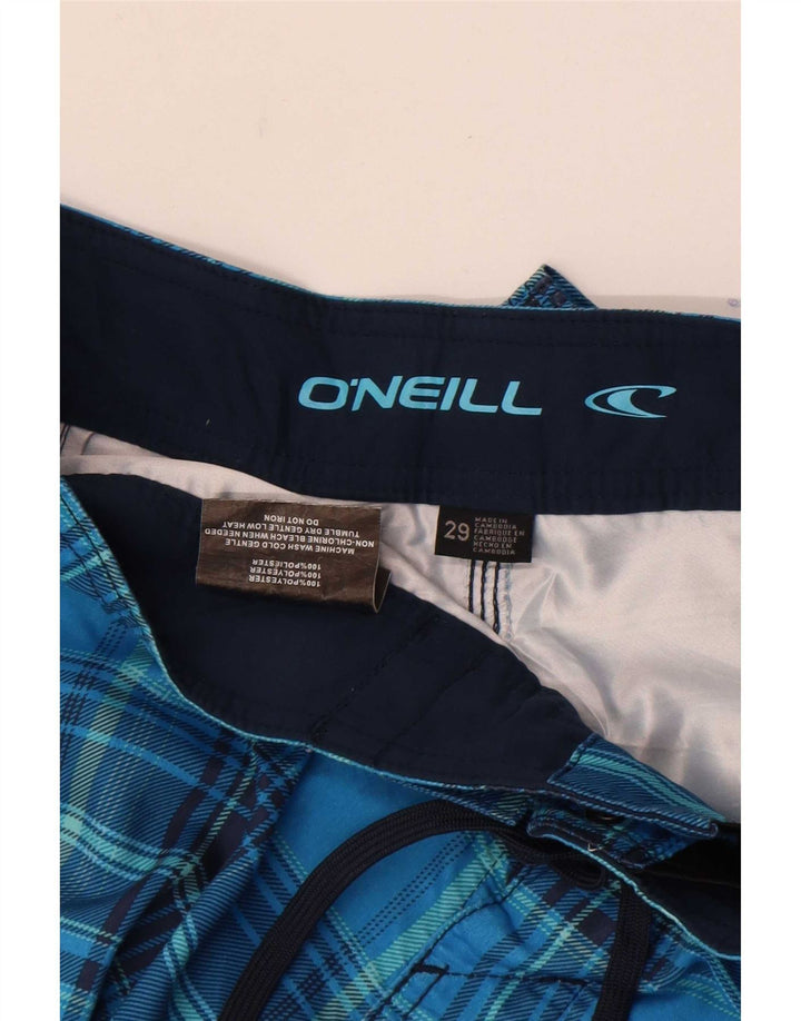 O'Neill badeshorts til mænd, små blå ternet polyester