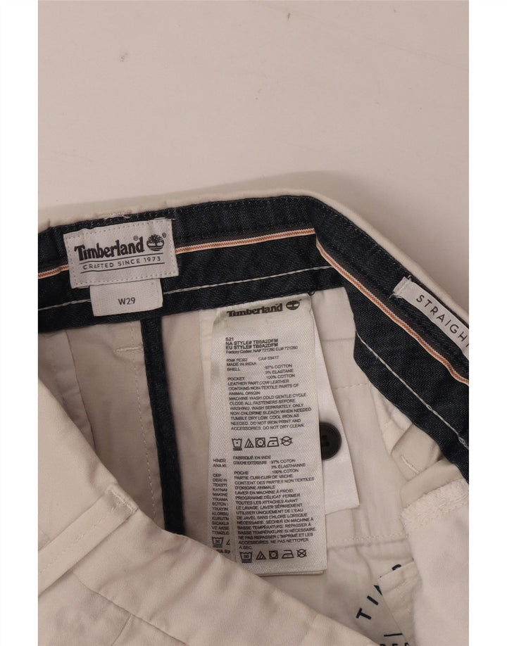 Timberland Herre Chino Shorts W29 Medium Off White Bomuld