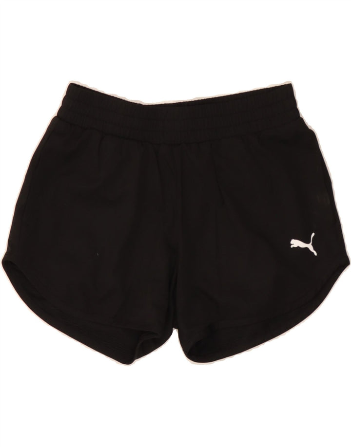 PUMA Womens Sport Shorts UK 6 XS  Black Polyester Vintage Puma and Second-Hand Puma from Messina Hembry 