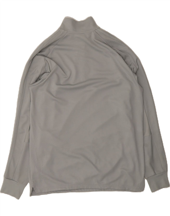 ADIDAS Mens Zip Neck Pullover Tracksuit Top XL Grey Polyester Vintage Adidas and Second-Hand Adidas from Messina Hembry 