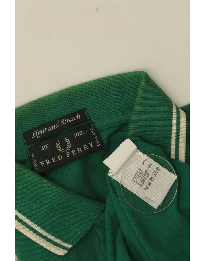 Fred Perry Herre let og stræk poloskjorte lille grøn bomuld