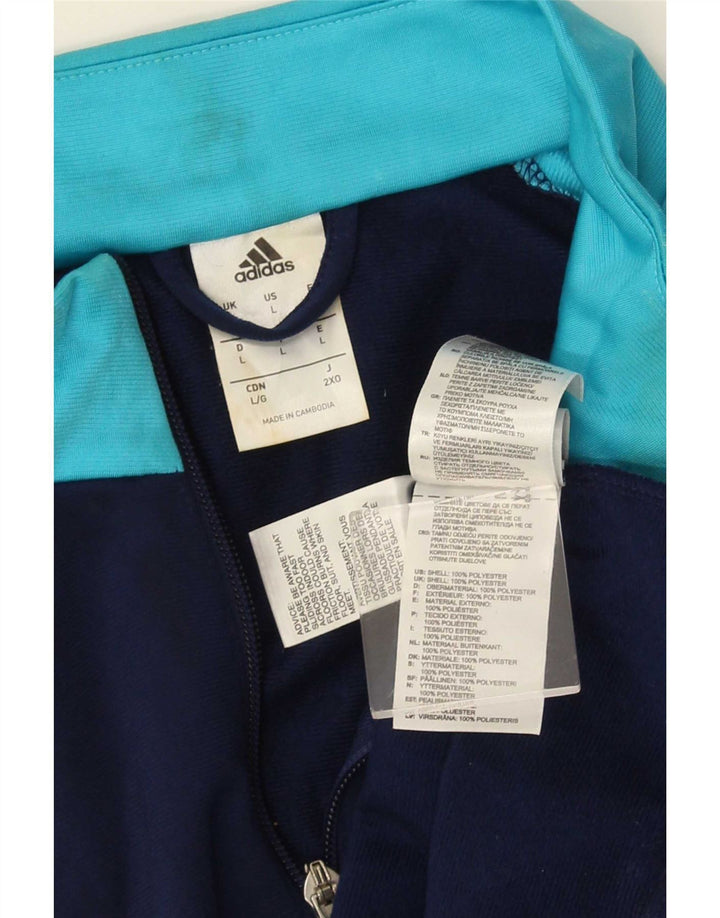 Adidas Træningsdragt til mænd Topjakke Stor marineblå Colourblock Polyester