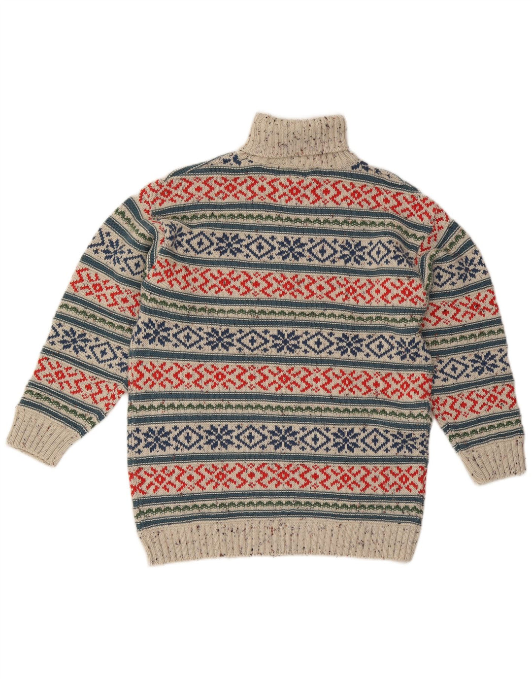 Trend Herre rullehals sweater Medium Grey Fair Isle Akryl