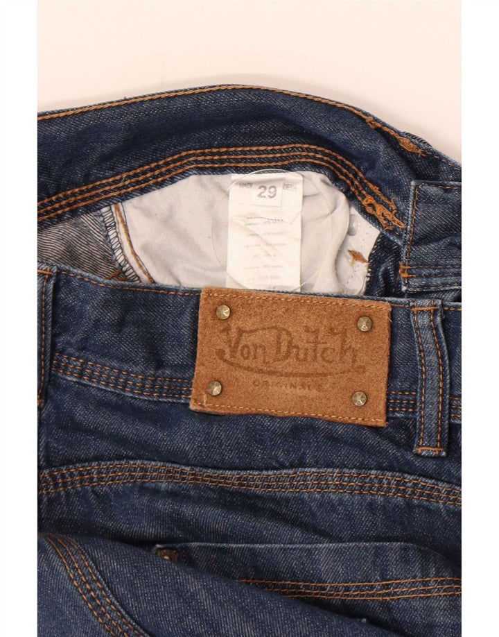 Von Dutch Denim Shorts til mænd W29 Små blå bomuld