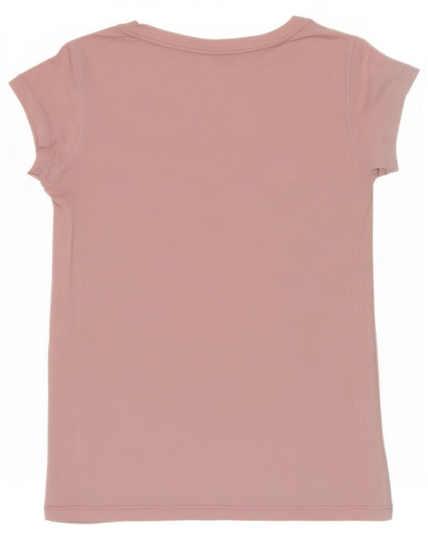 Jigsaw Dame T-Shirt Top UK 6 XS Pink Modal