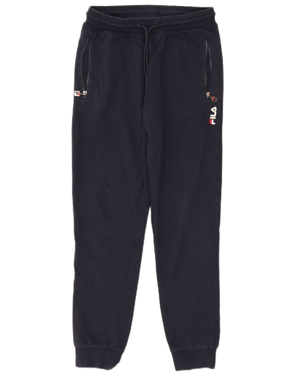 FILA Træningsdragt til kvinder Joggers UK 10 Small Navy Blue Cotton
