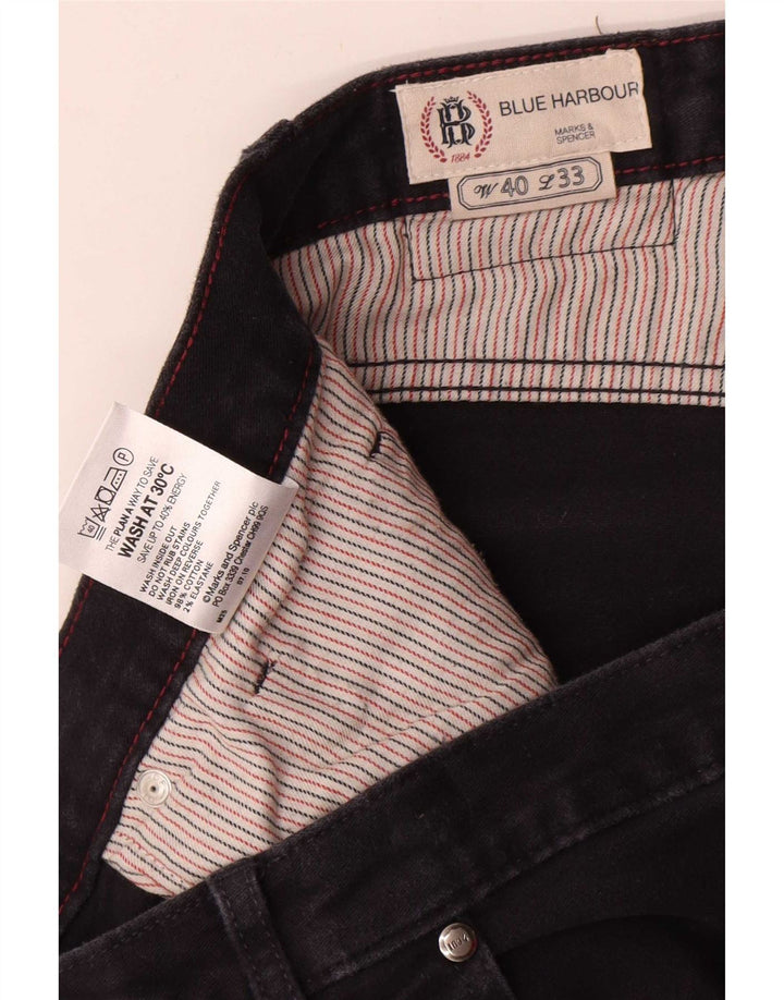 Marks & Spencer Herre Blue Harbor Casual Bukser W40 L33 Navy Blue