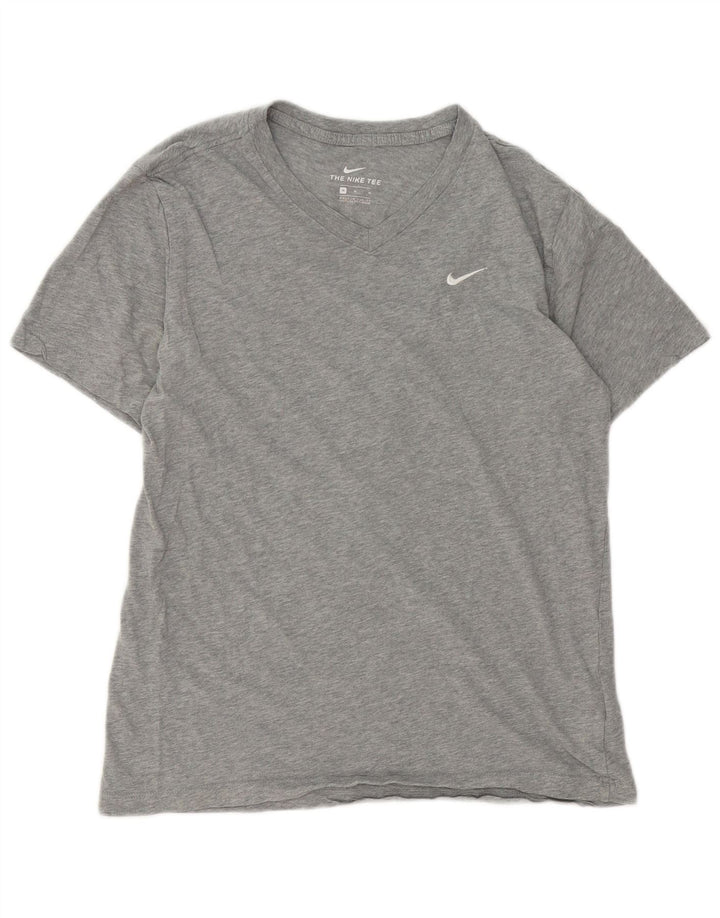 Nike T-shirt top mellem grå bomuld til mænd